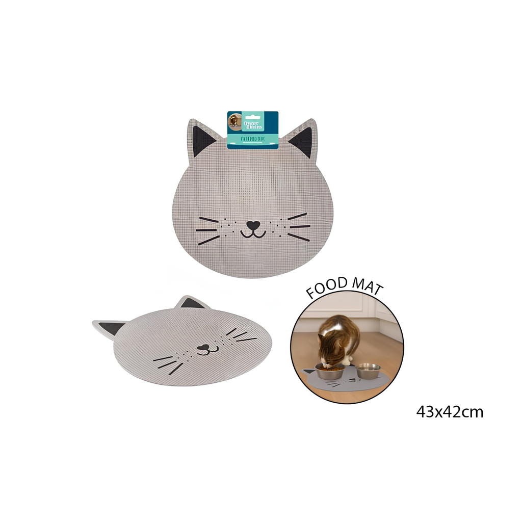 Anti Slip Cat or Dog Head Food Mat