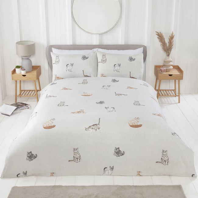 Purrfect Natural Bedding Set