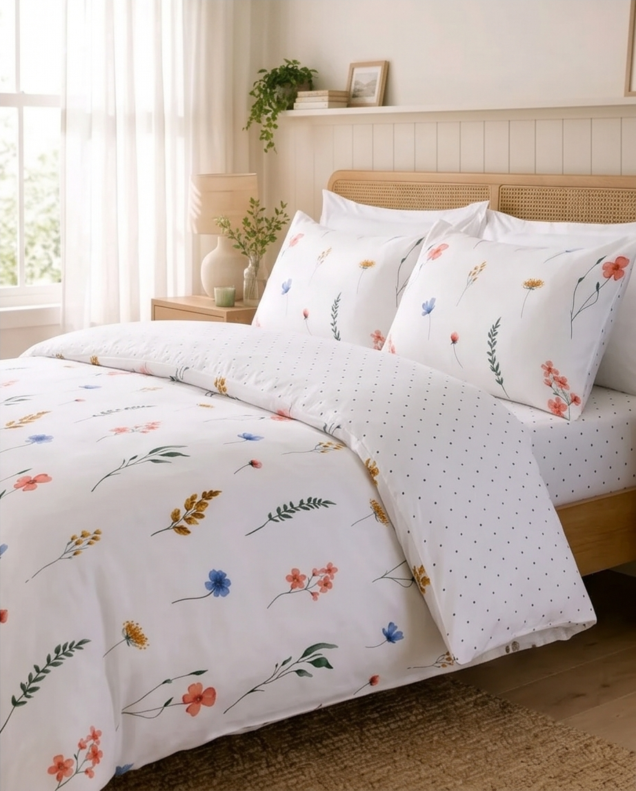 Pressed Flowers  Bedding Set