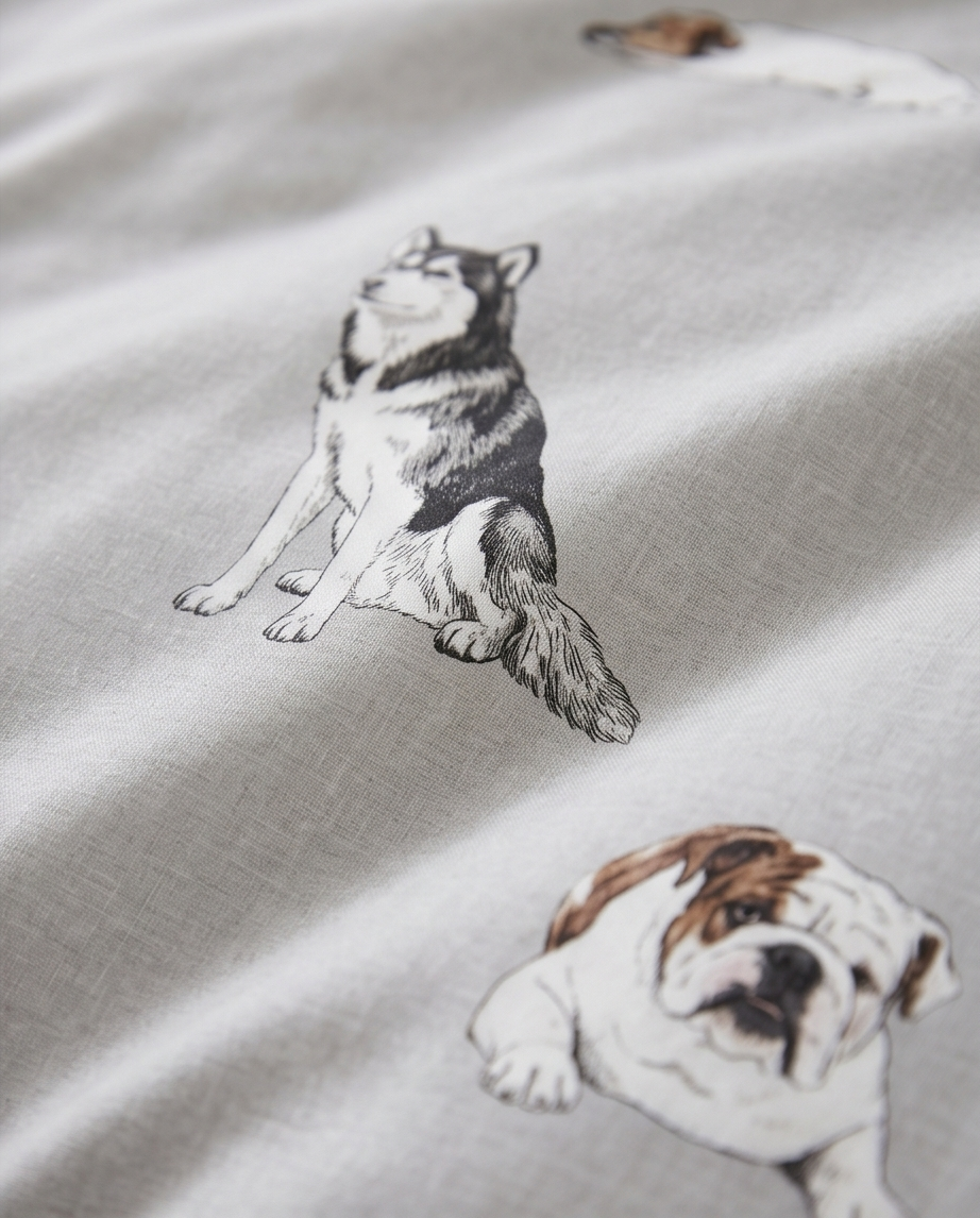 Pawsome Grey  Bedding Set
