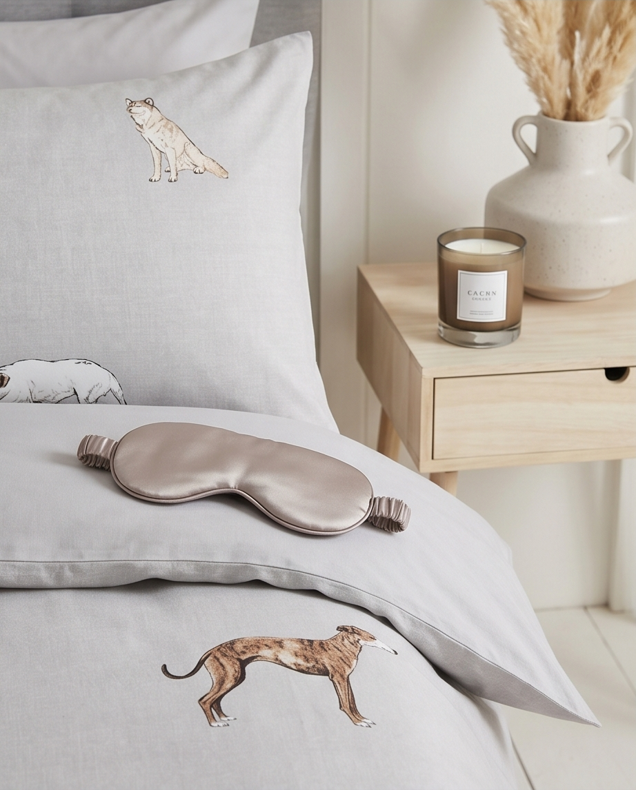 Pawsome Grey  Bedding Set