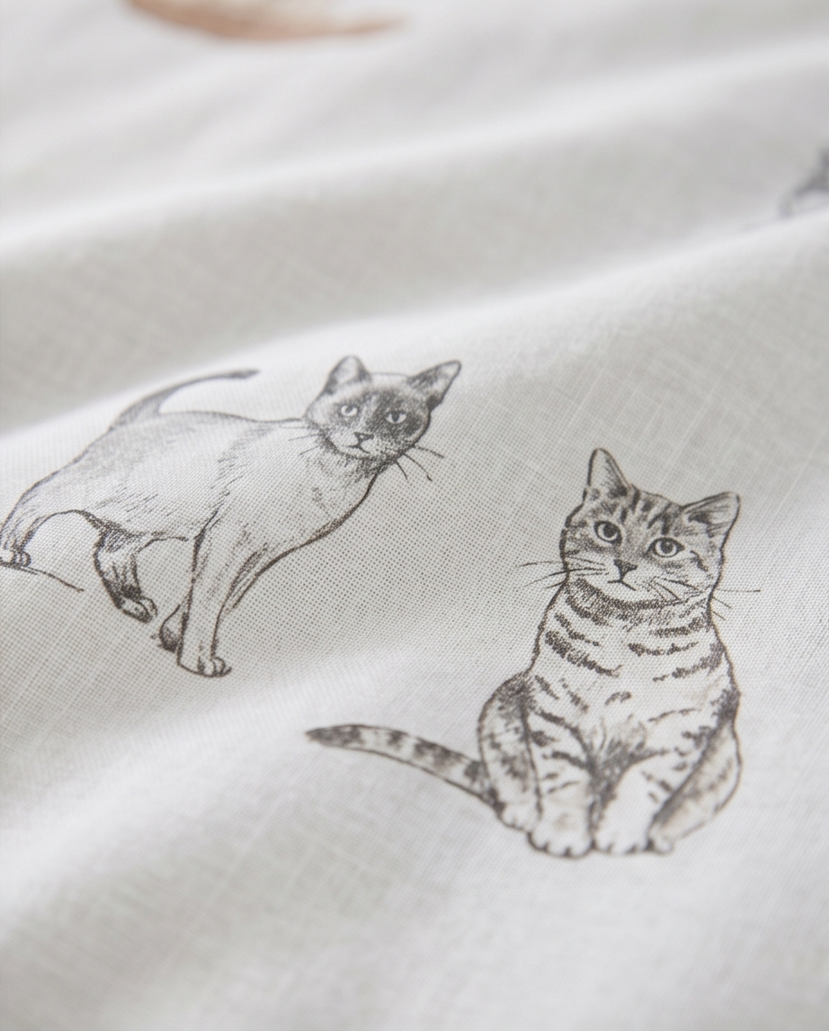 Purrfect Natural Bedding Set