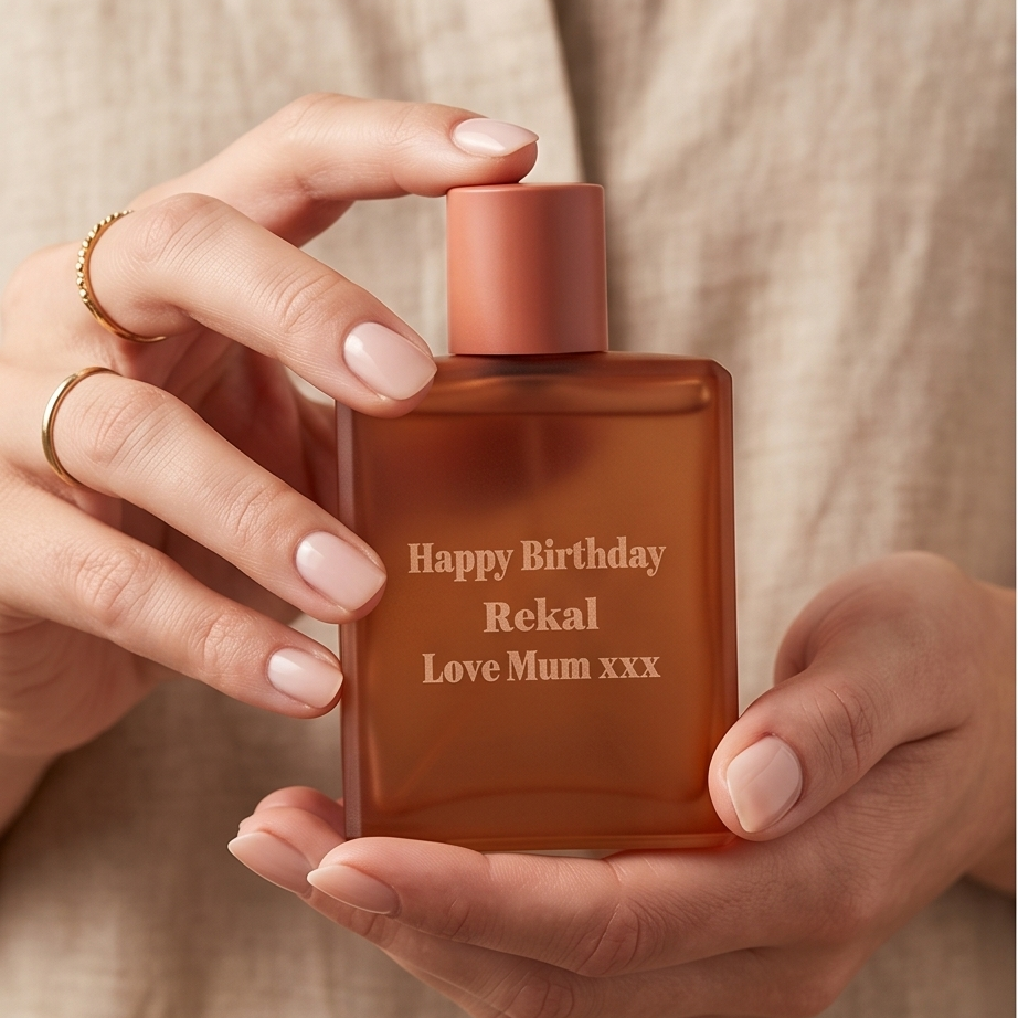 Personalised Face Facts Fragrance Sunset Amber