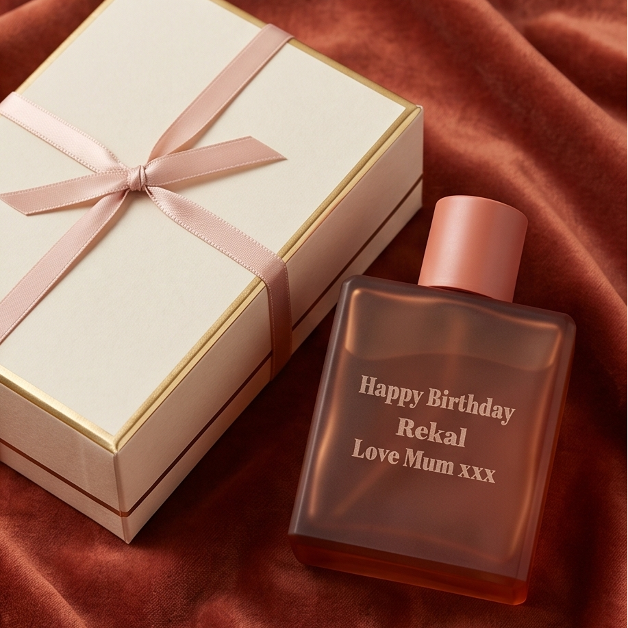 Personalised Face Facts Fragrance Sunset Amber