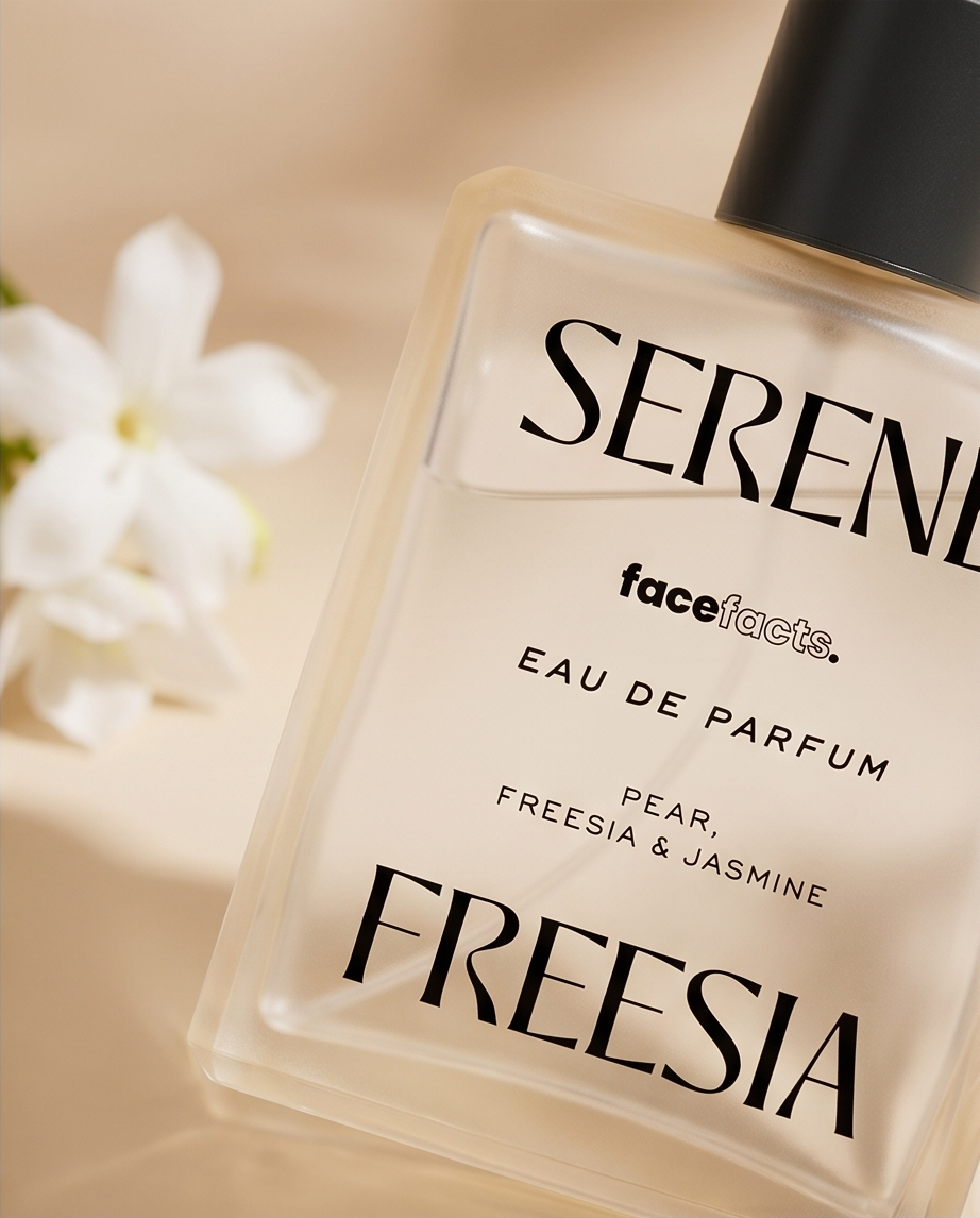 Personalised Face Facts Fragrance Serene Freesia
