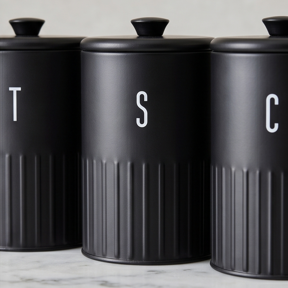 Tea, Coffee, Sugar & Bread Bin Set
