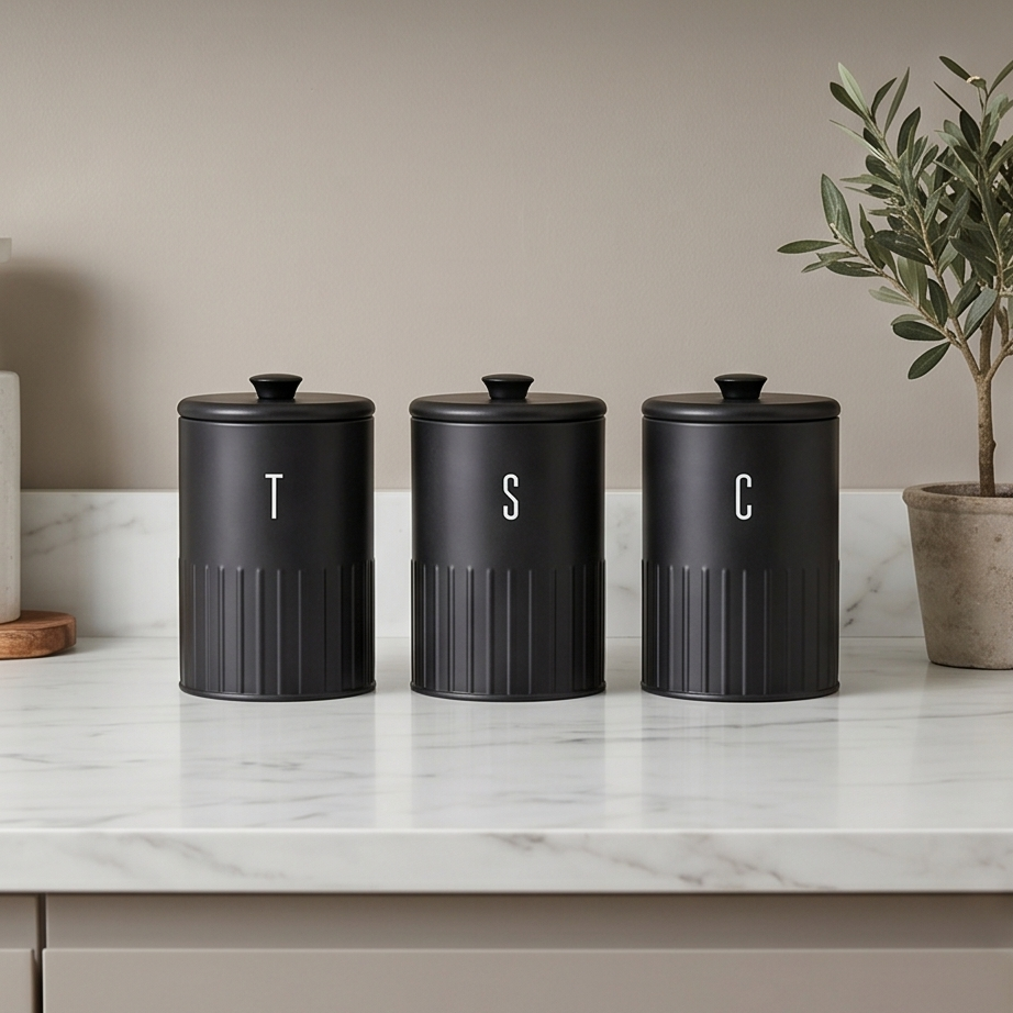 Tea, Coffee & Sugar Canister