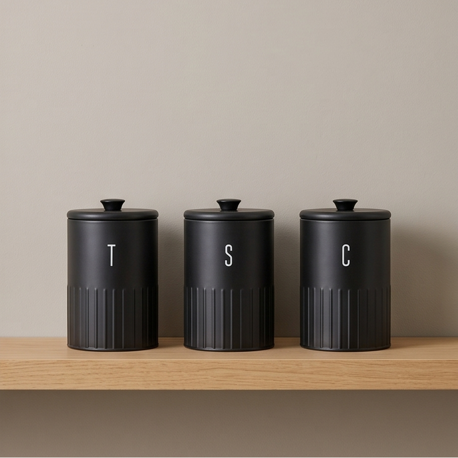 Tea, Coffee & Sugar Canister