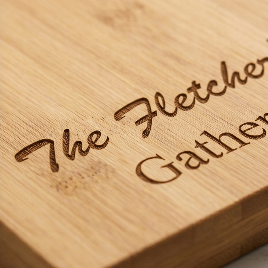 Personalised Bamboo Chopping Board with Handle