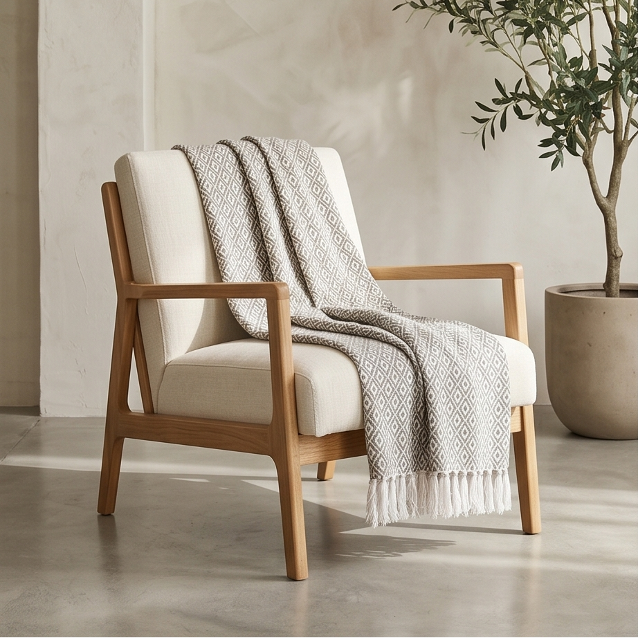 Boho Design Throw Natural