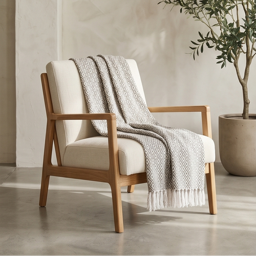 Boho Design Throw Natural