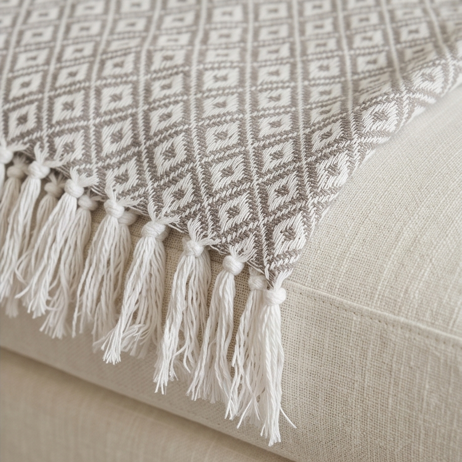 Boho Design Throw Natural