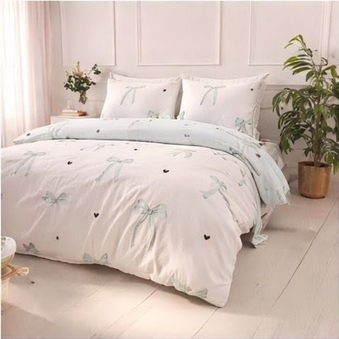 Bows Green Bedding Set