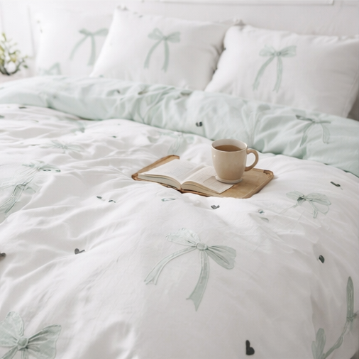 Bows Green Bedding Set