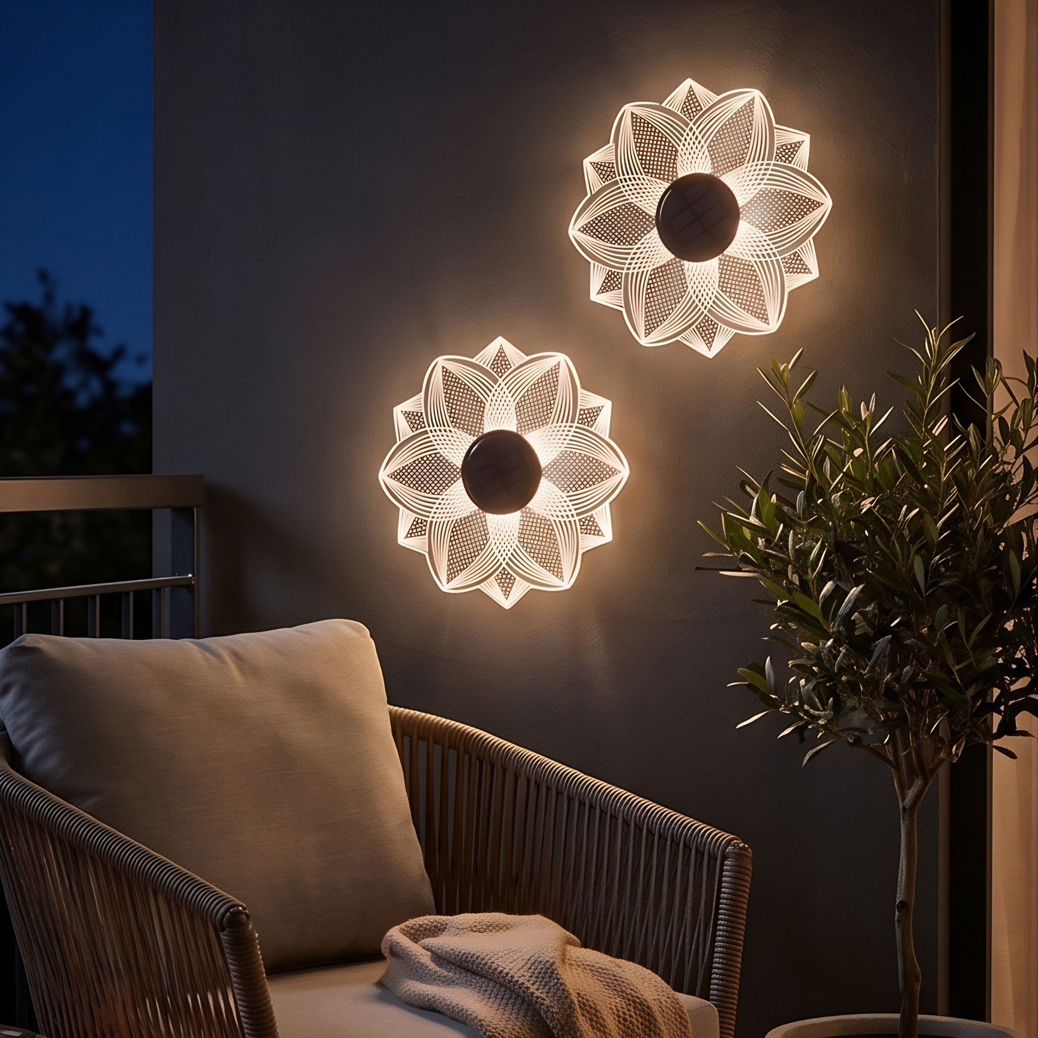Bloom Line Fence and  Wall Décor 2pk