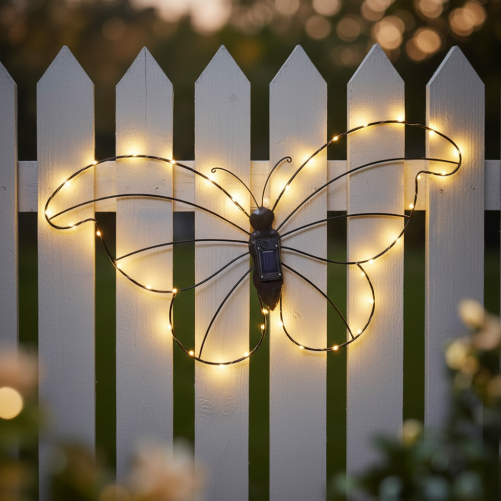 Wall Hanging Solar Butterfly
