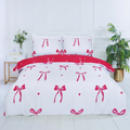 Bows Red  Bedding Set