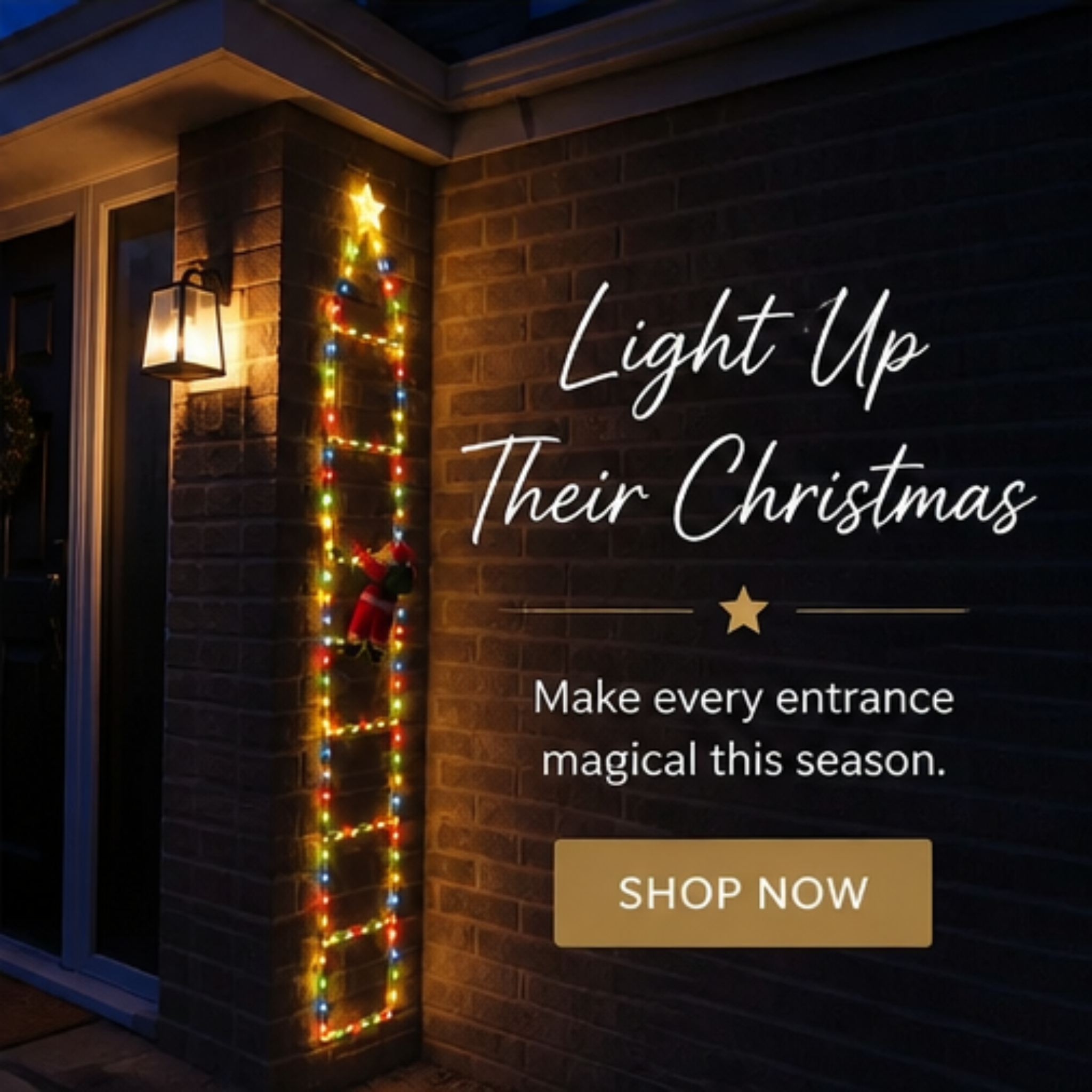 Santa's Light Up Ladder