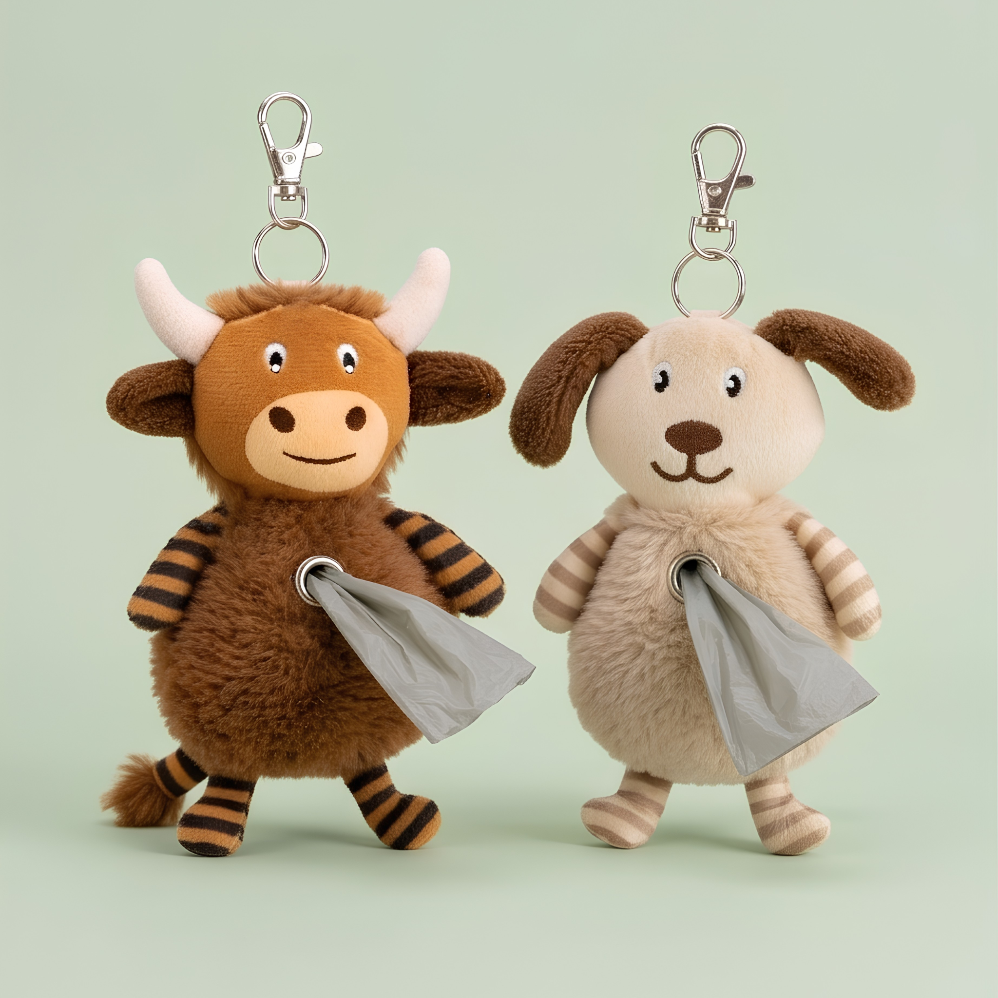 3D Plush Poop Bag with 20 Bags