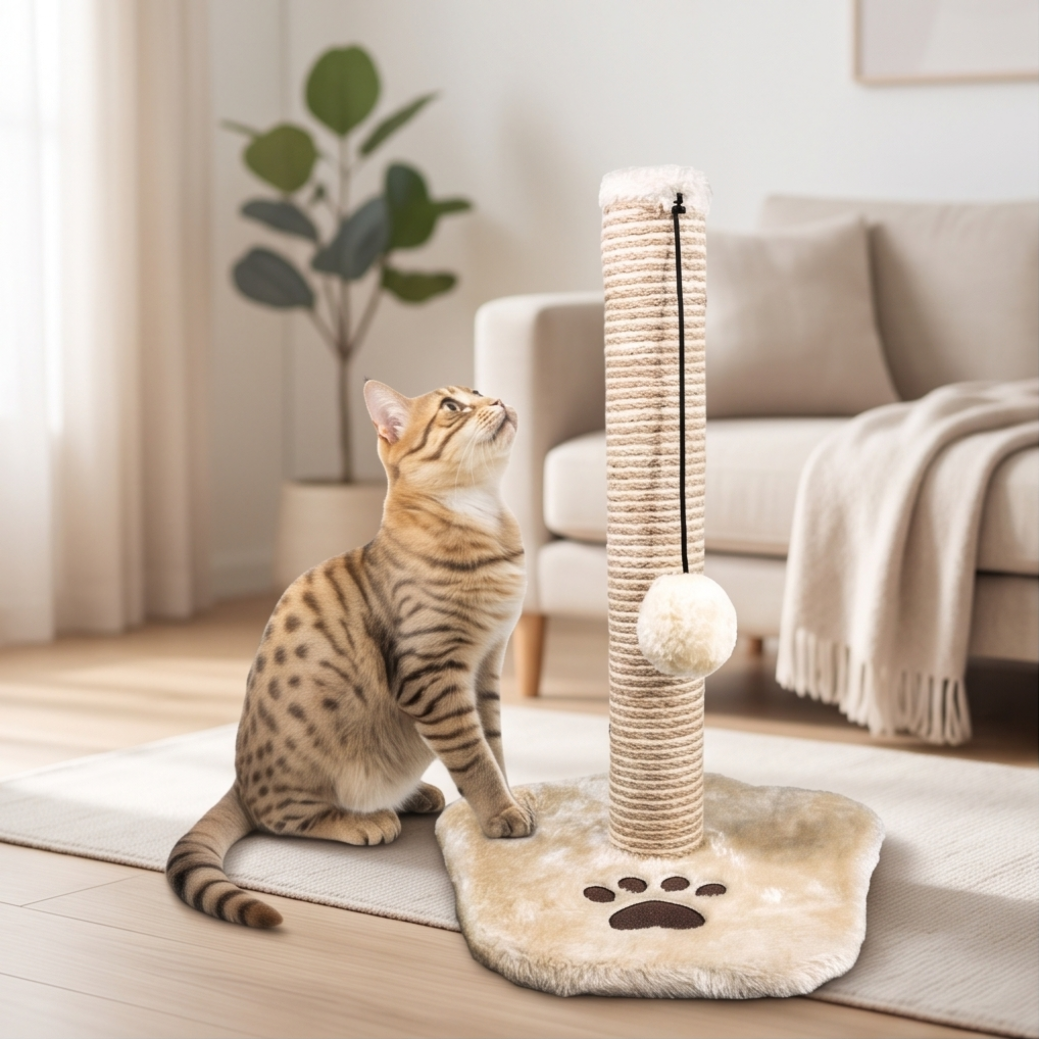 Paw Shape Cat Scratch Post