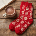Nordic Design Fur Lined Slipper Socks
