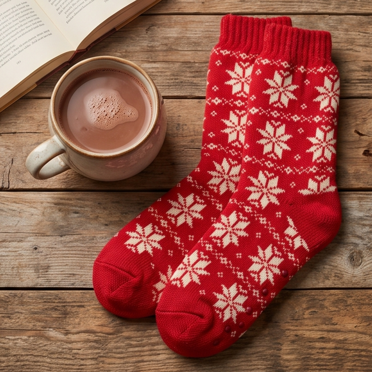 Nordic Design Fur Lined Slipper Socks