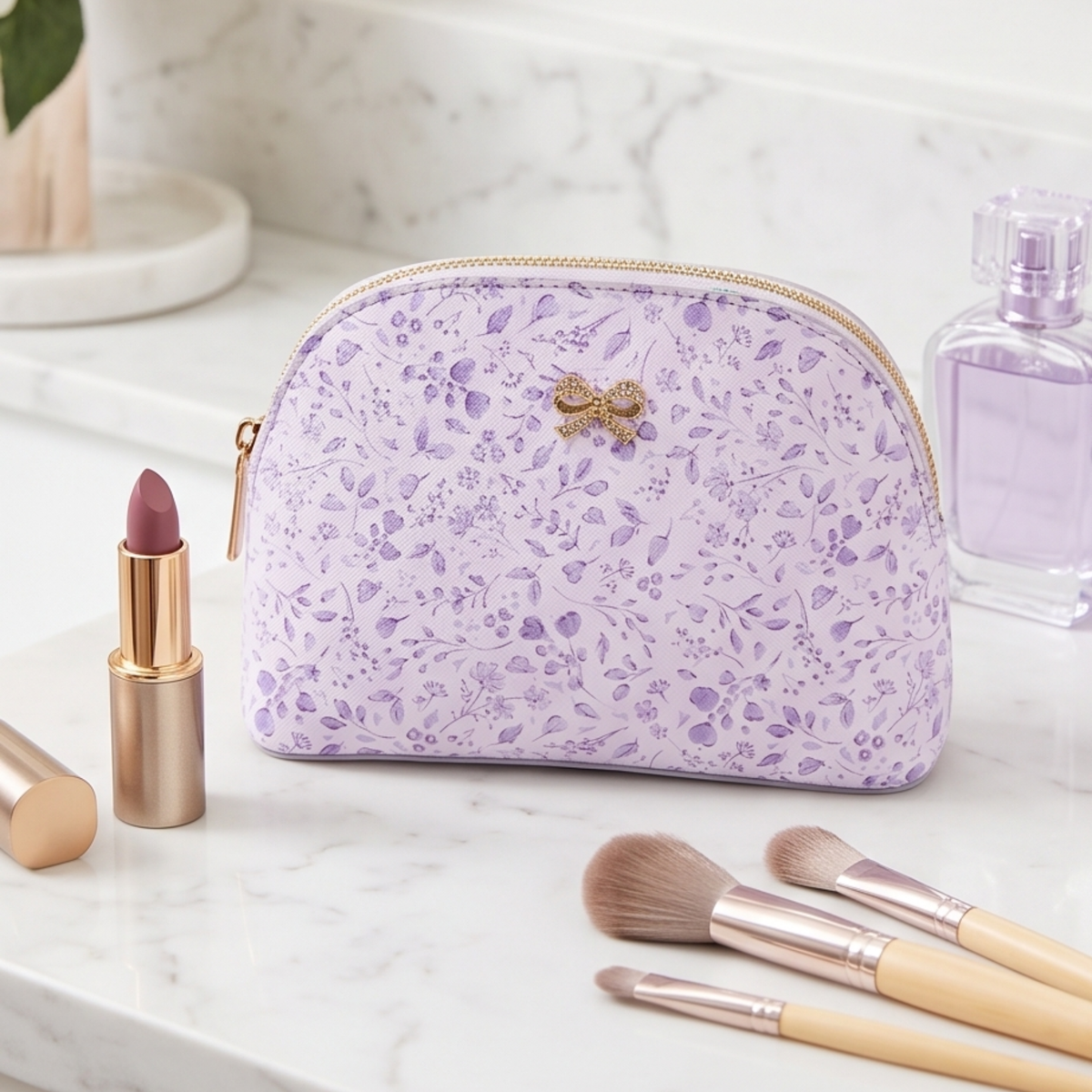 Lilac Cosmetic Bag