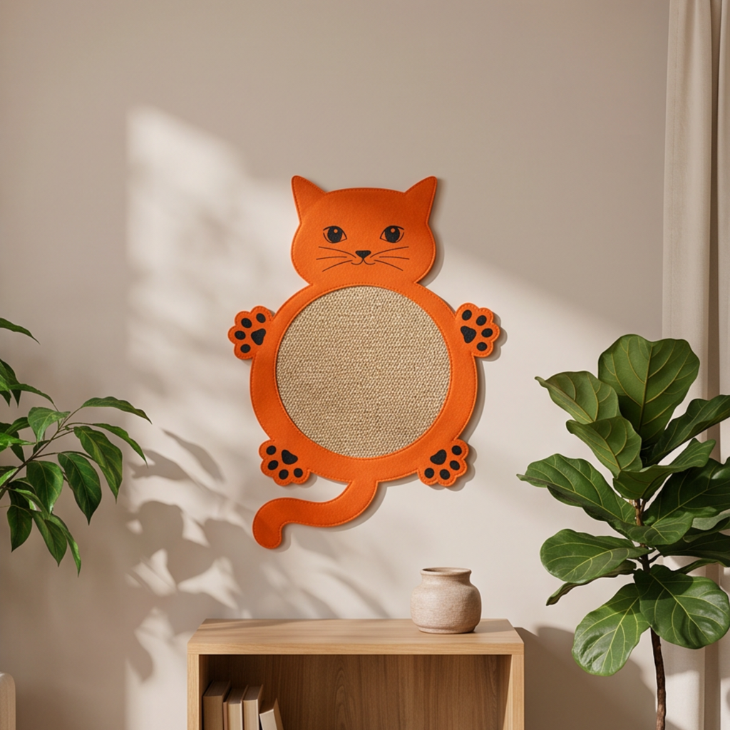 Hanging Cat Shaped Scratch Mat