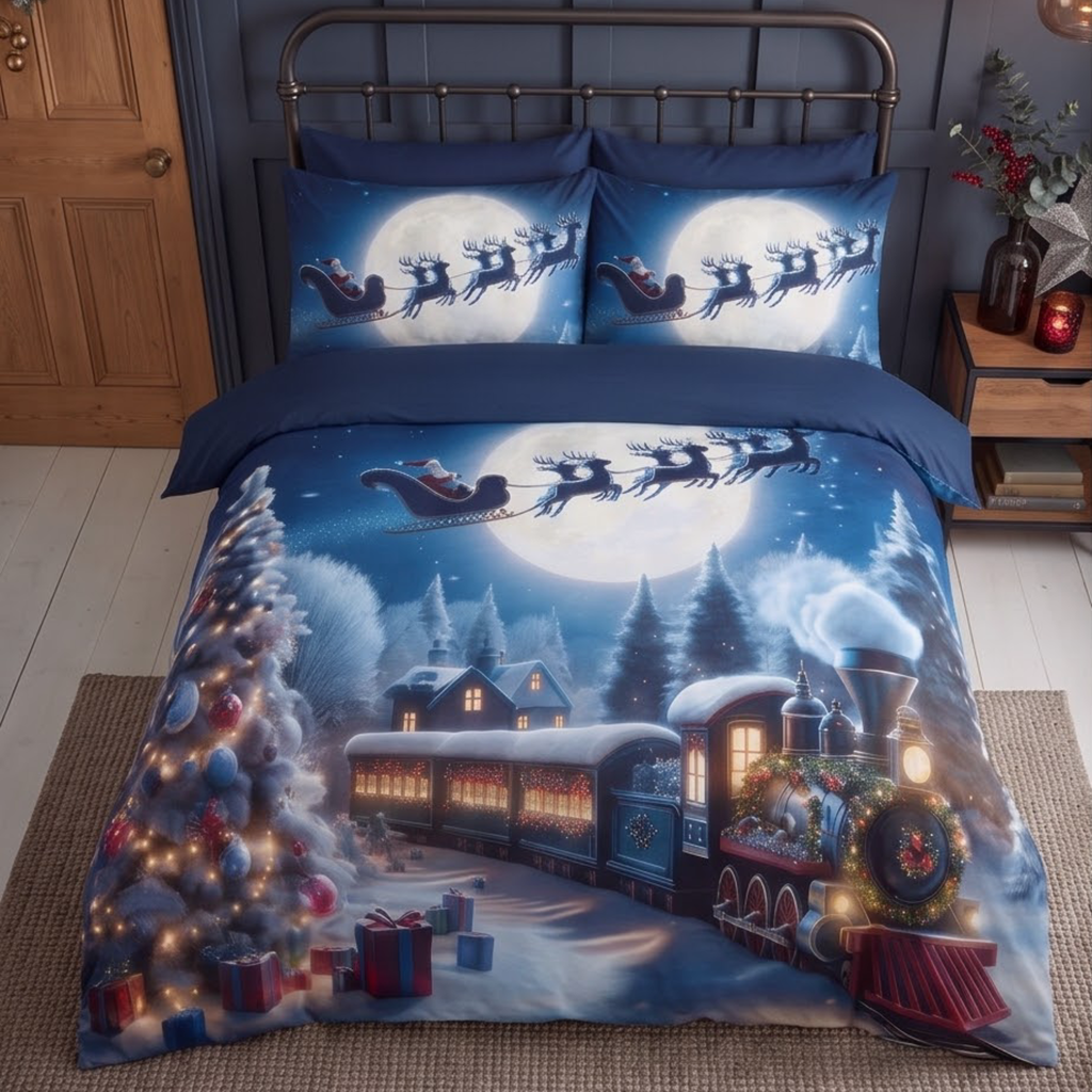 Christmas Express Train Bedding Set