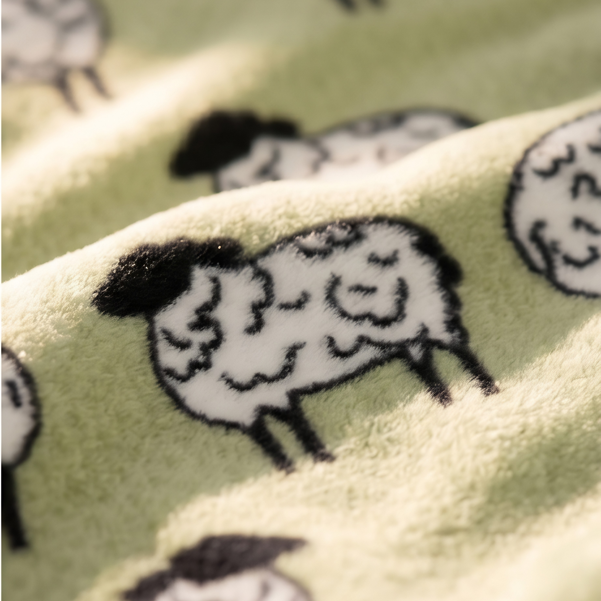 Fleece Blanket Throw - Sheep Design