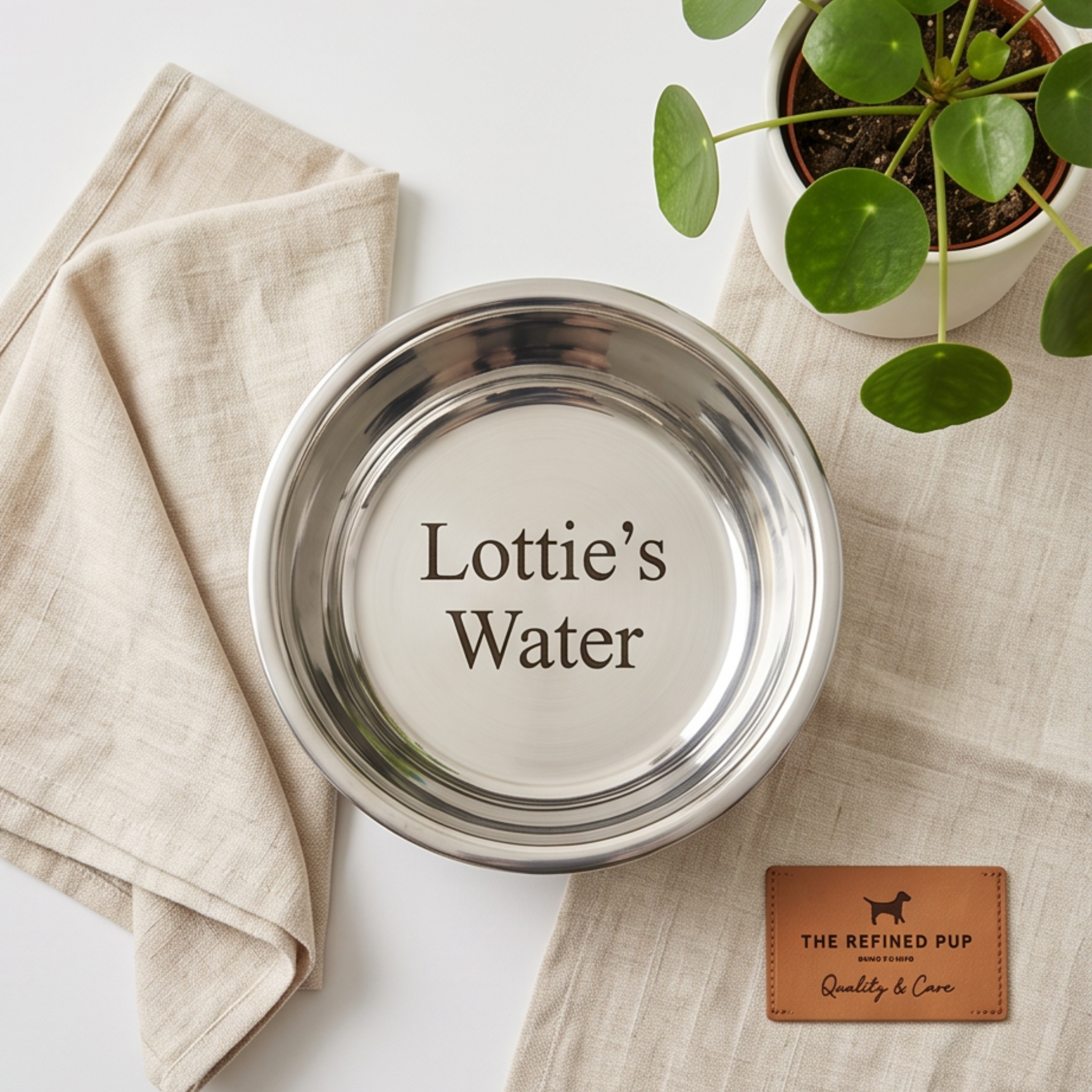 Personalised Dog Steel Bowl 1400ml