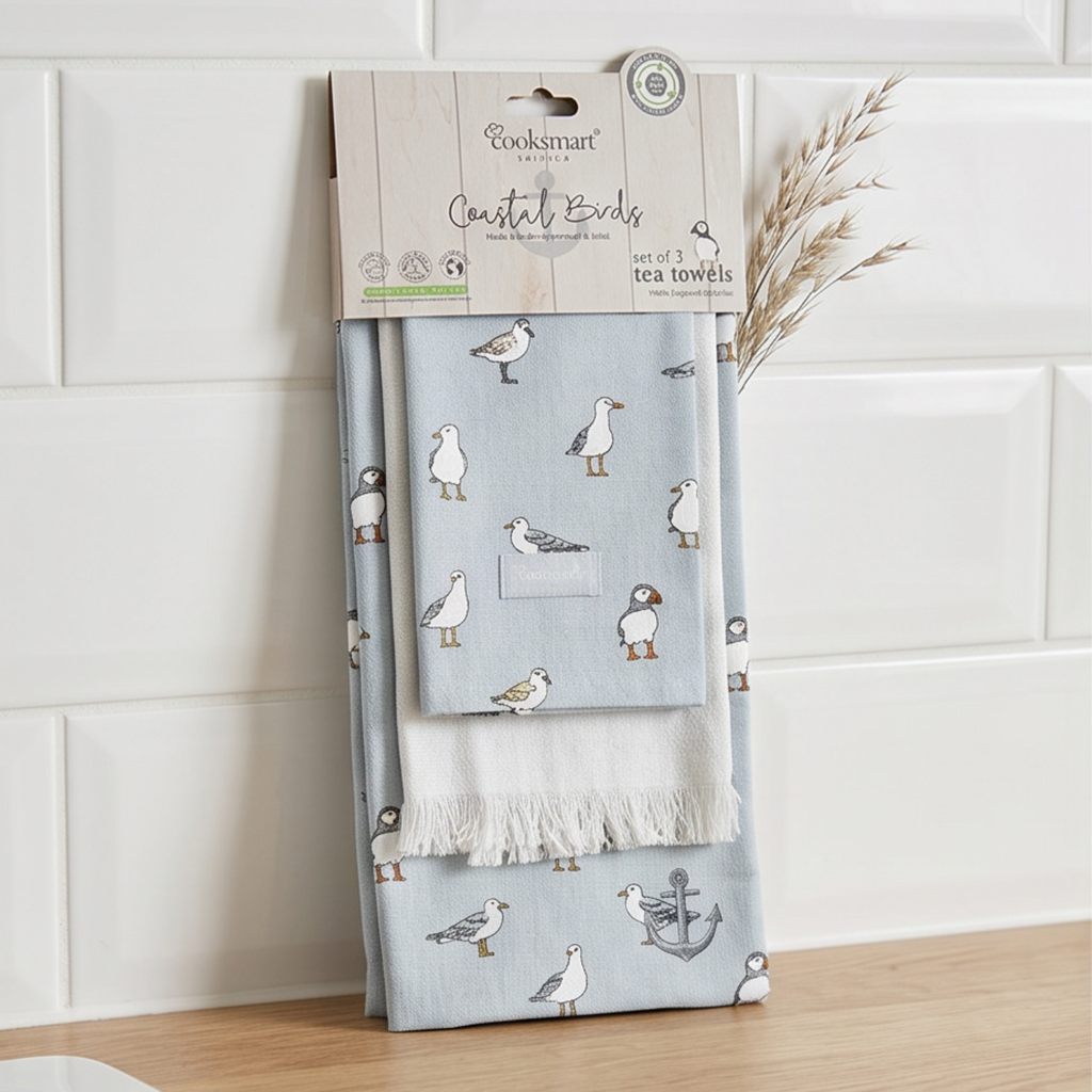 Coastal Birds- Tea Towels 3pk