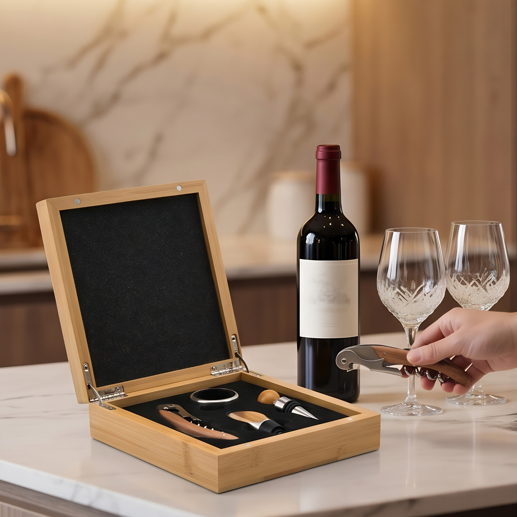 Personalised Wine Set Gift Box