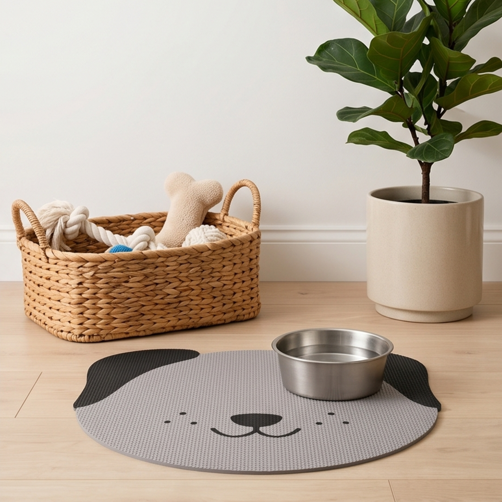 Anti Slip Cat or Dog Head Food Mat