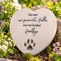 Pet Memorial Heart Stone
