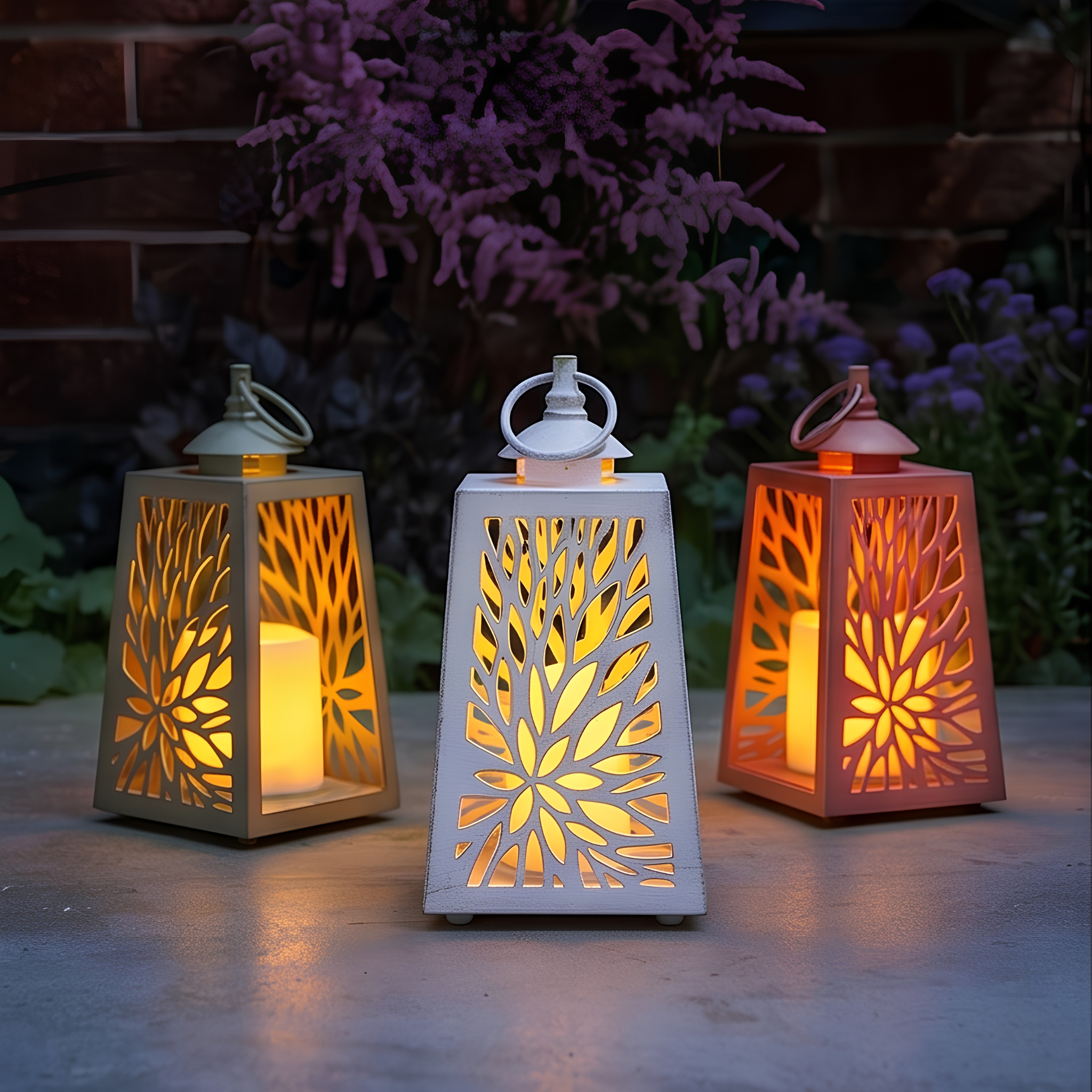 Cornish In Lit Lantern