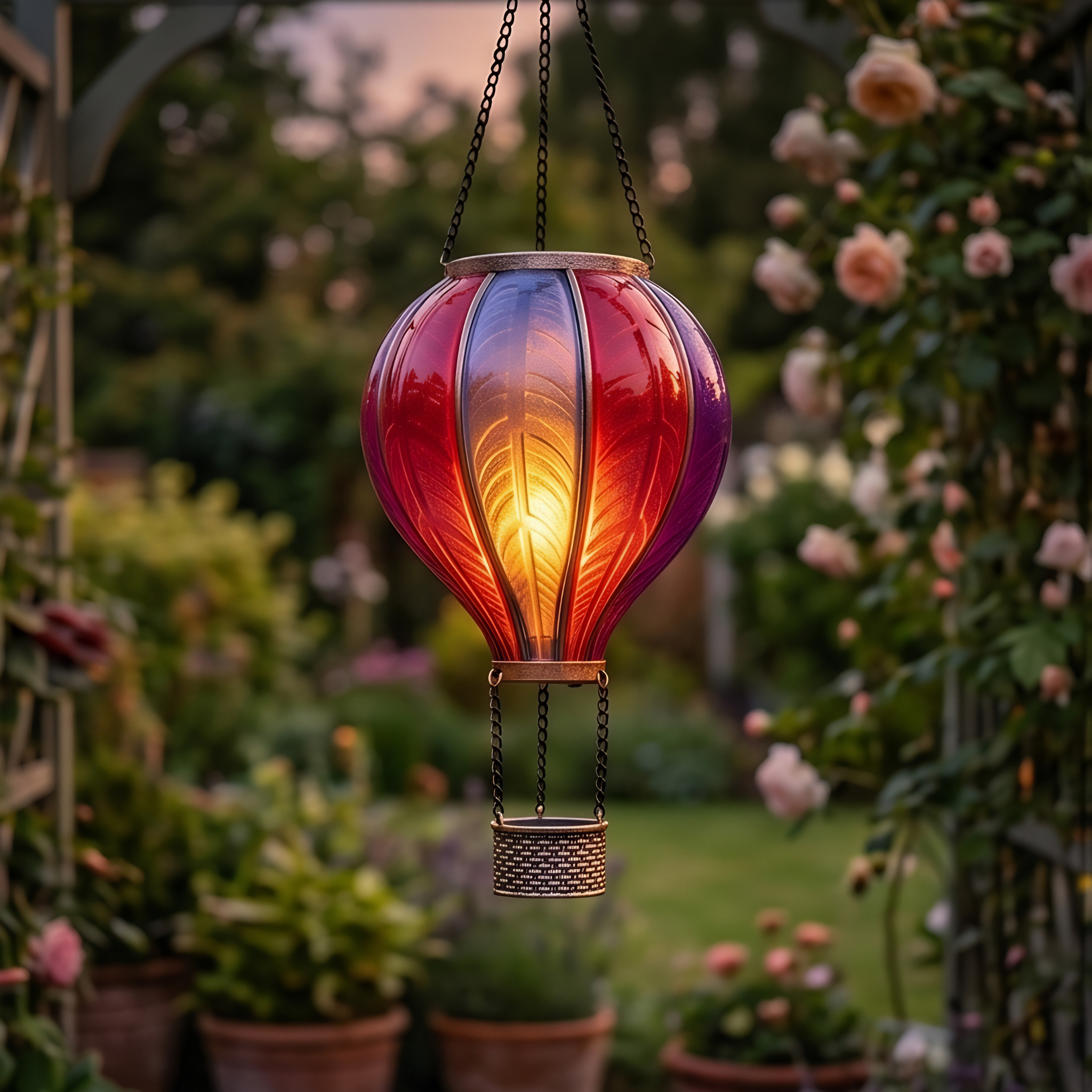 Solar Rainbow Balloon Chime