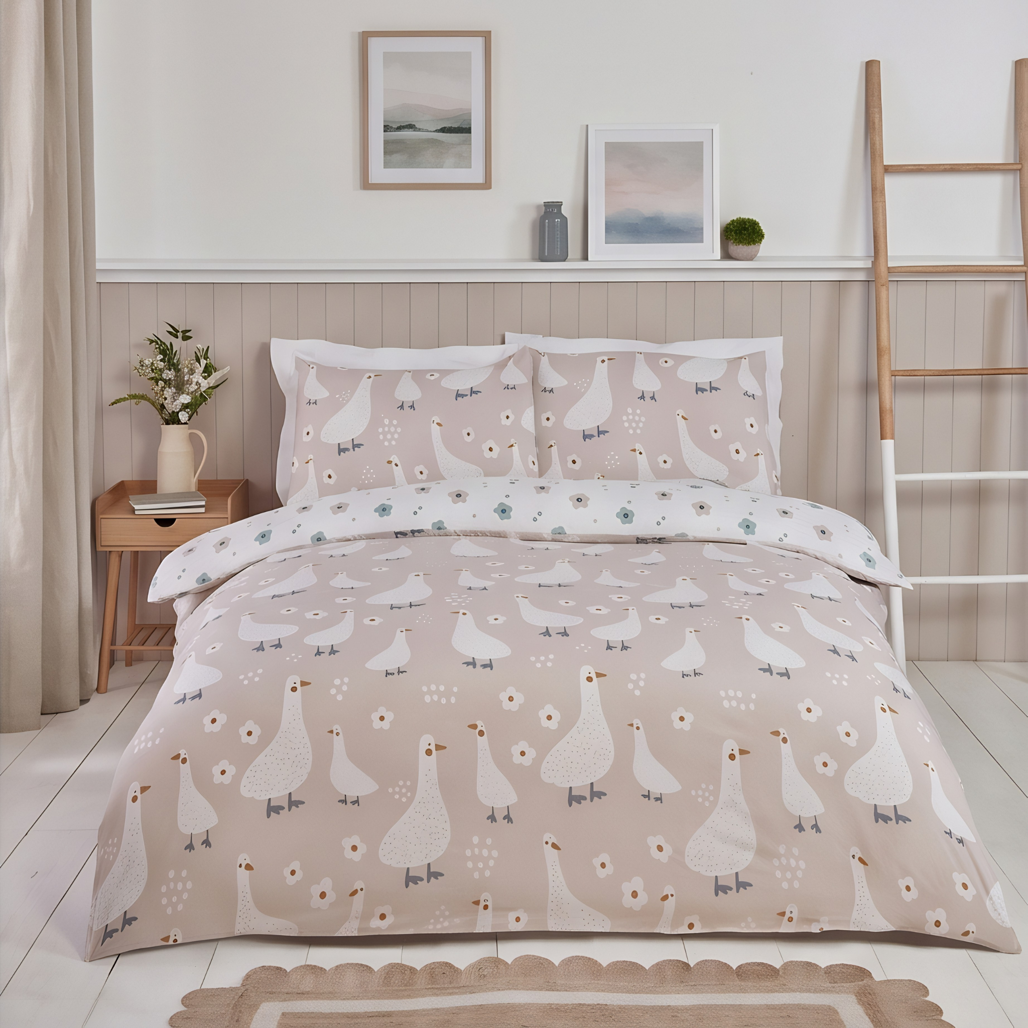 Jemima Natural   Bedding Set
