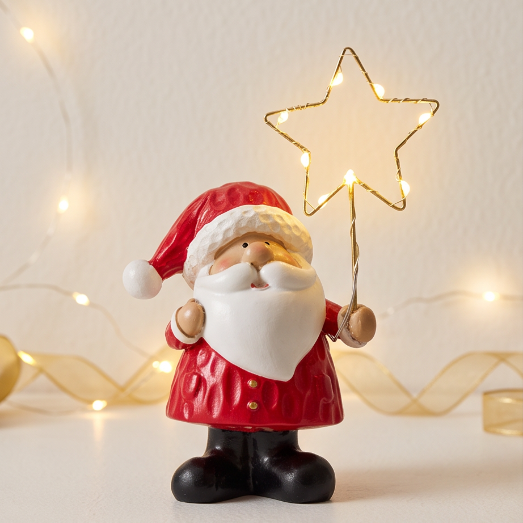 LED Santa with Star