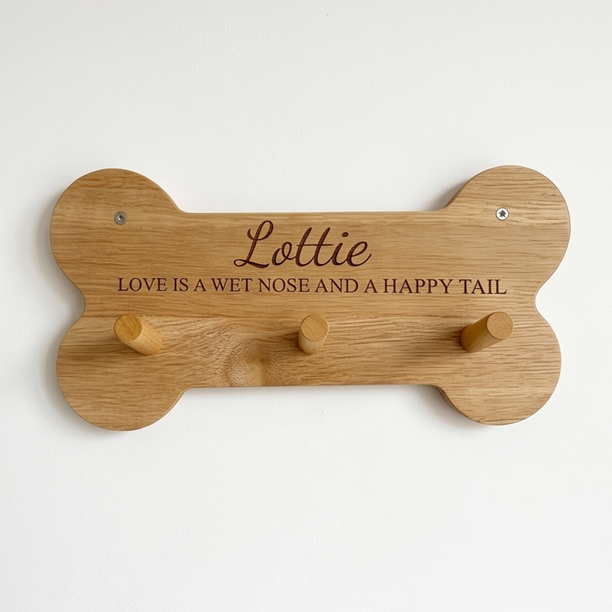 Personalised Dog Bone Wall Rack