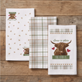 Tea Towel 3pk - Highland Cow