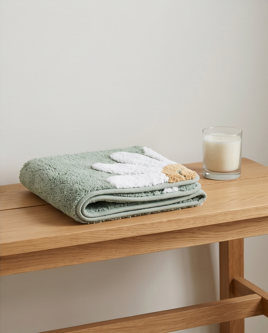 Daisy Cotton Bath Mat