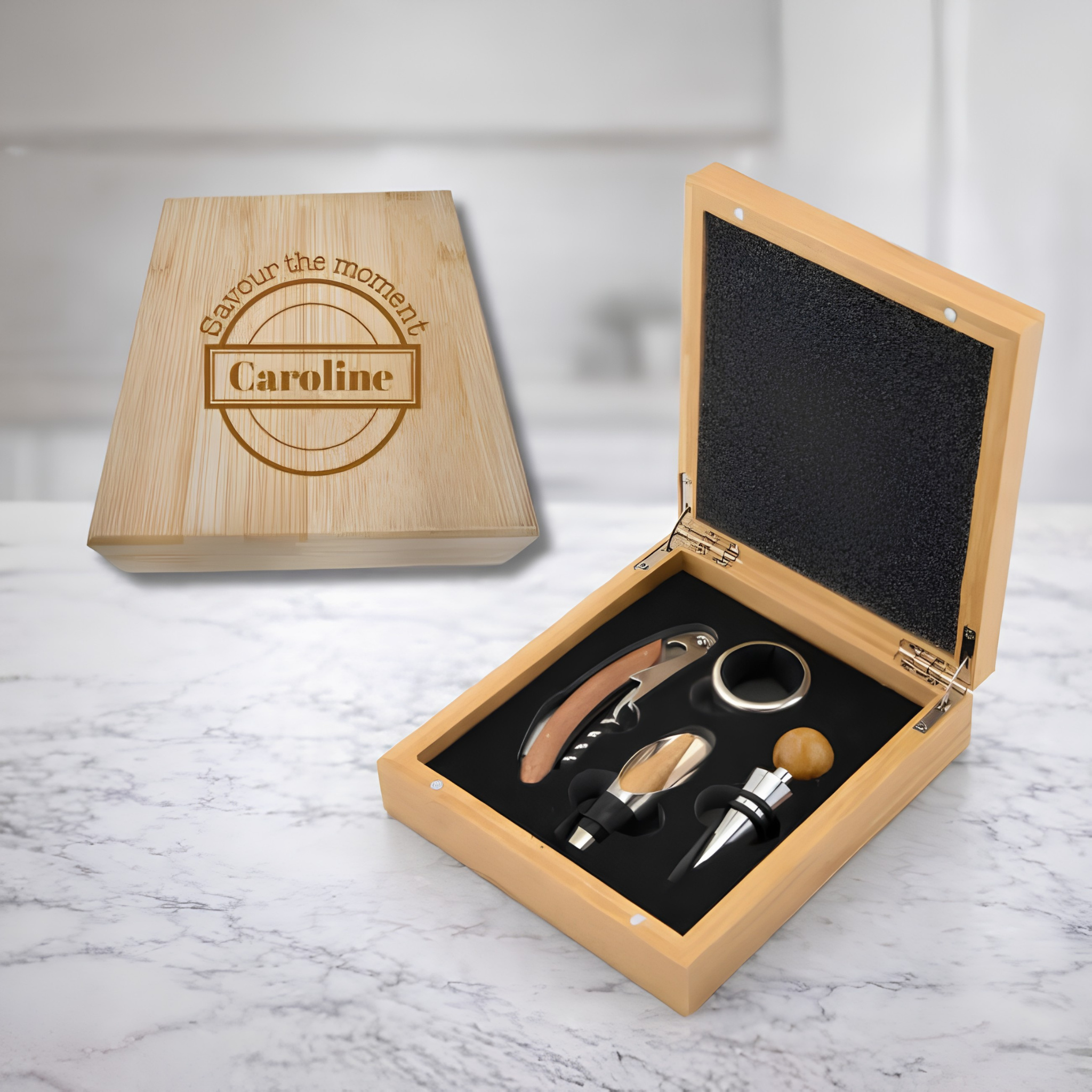 Personalised Wine Set Gift Box