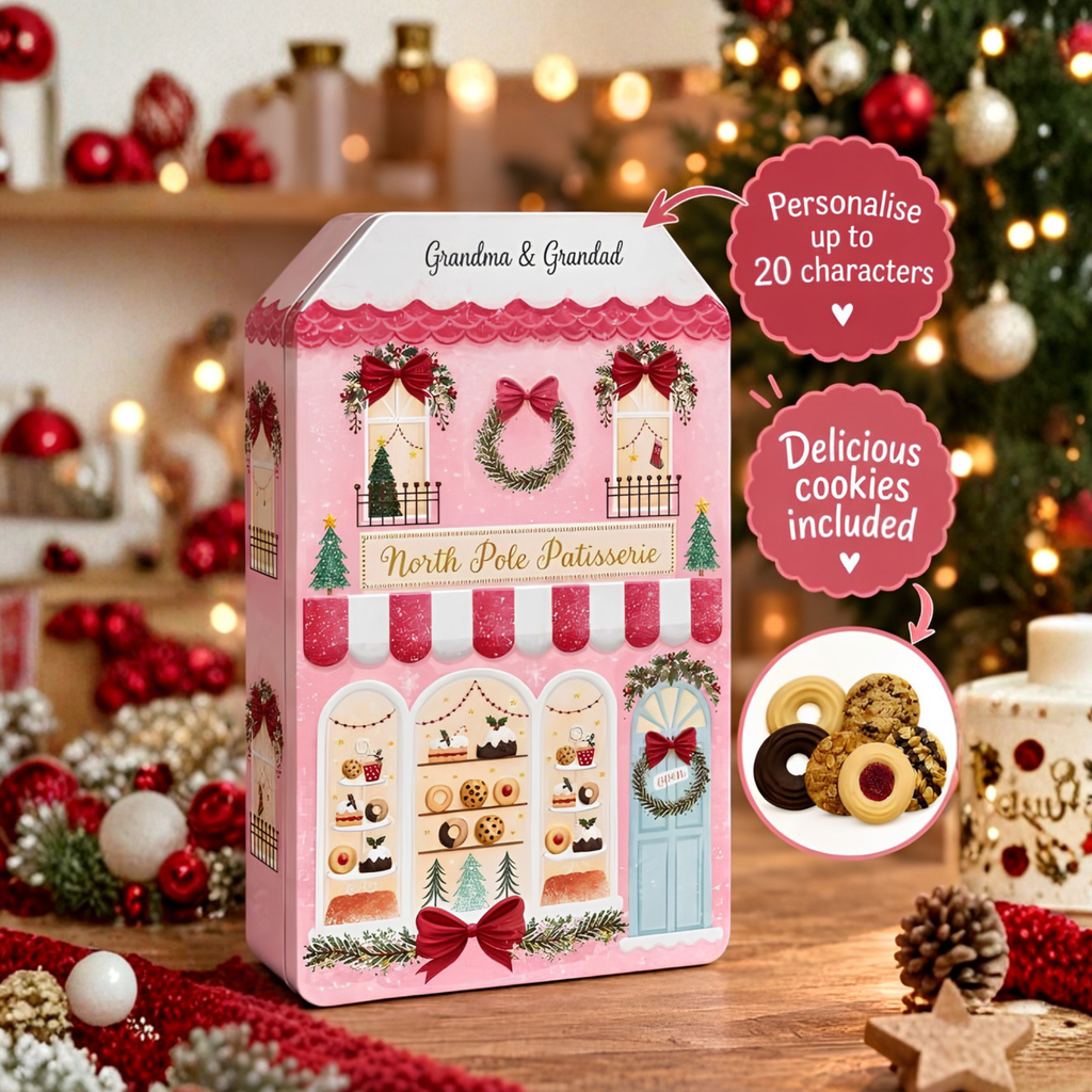 Personalised North Pole Patisserie Tin