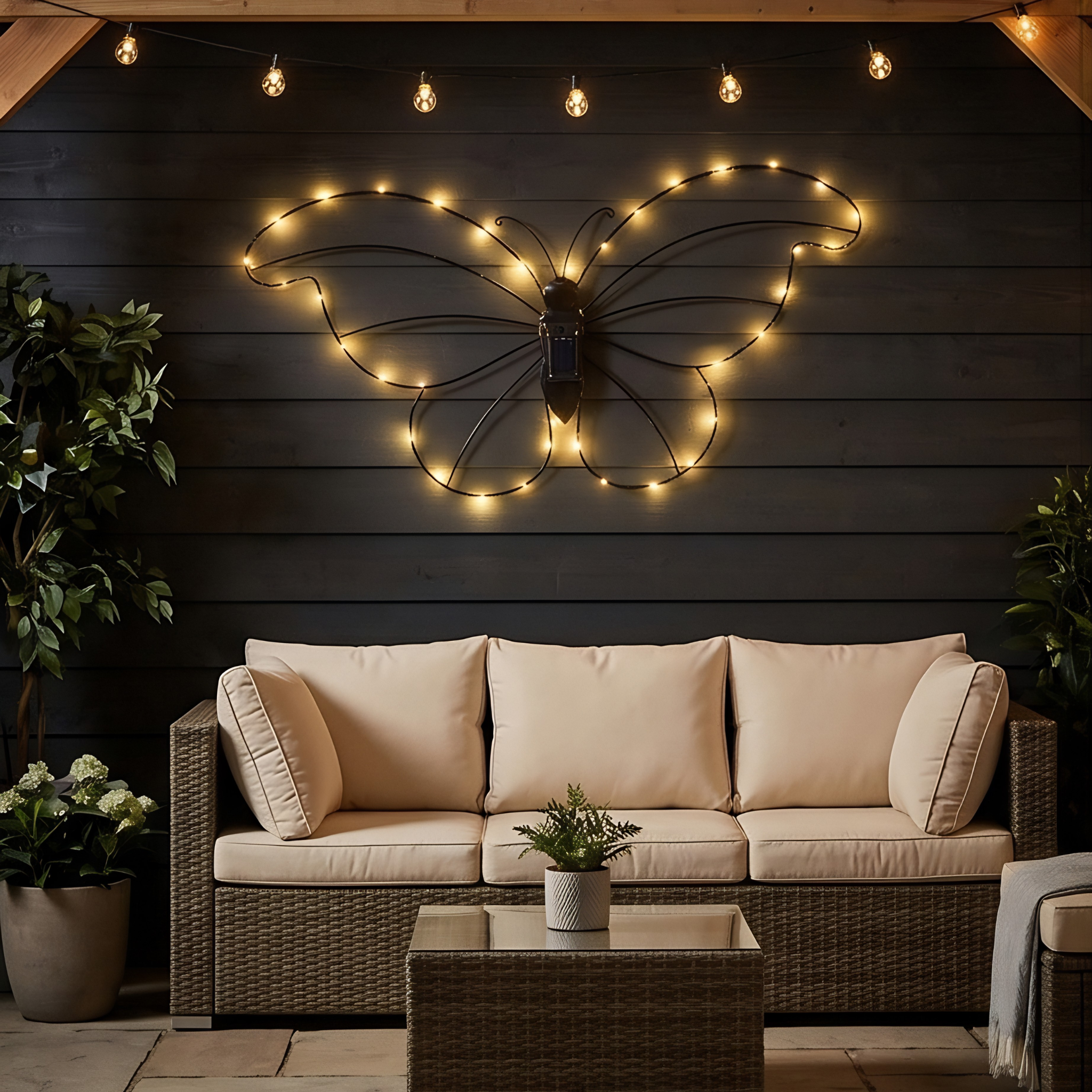 Wall Hanging Solar Butterfly