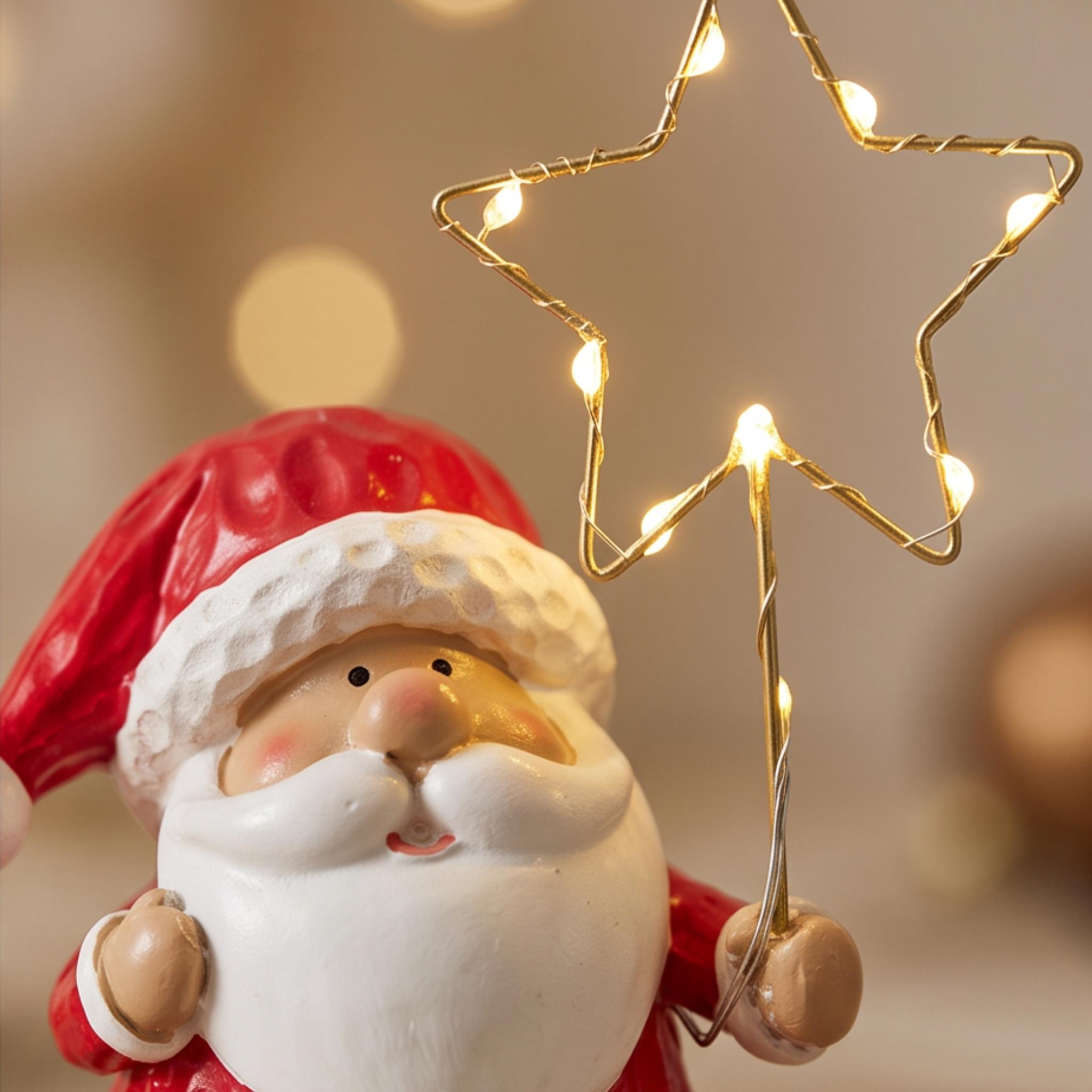 LED Santa with Star