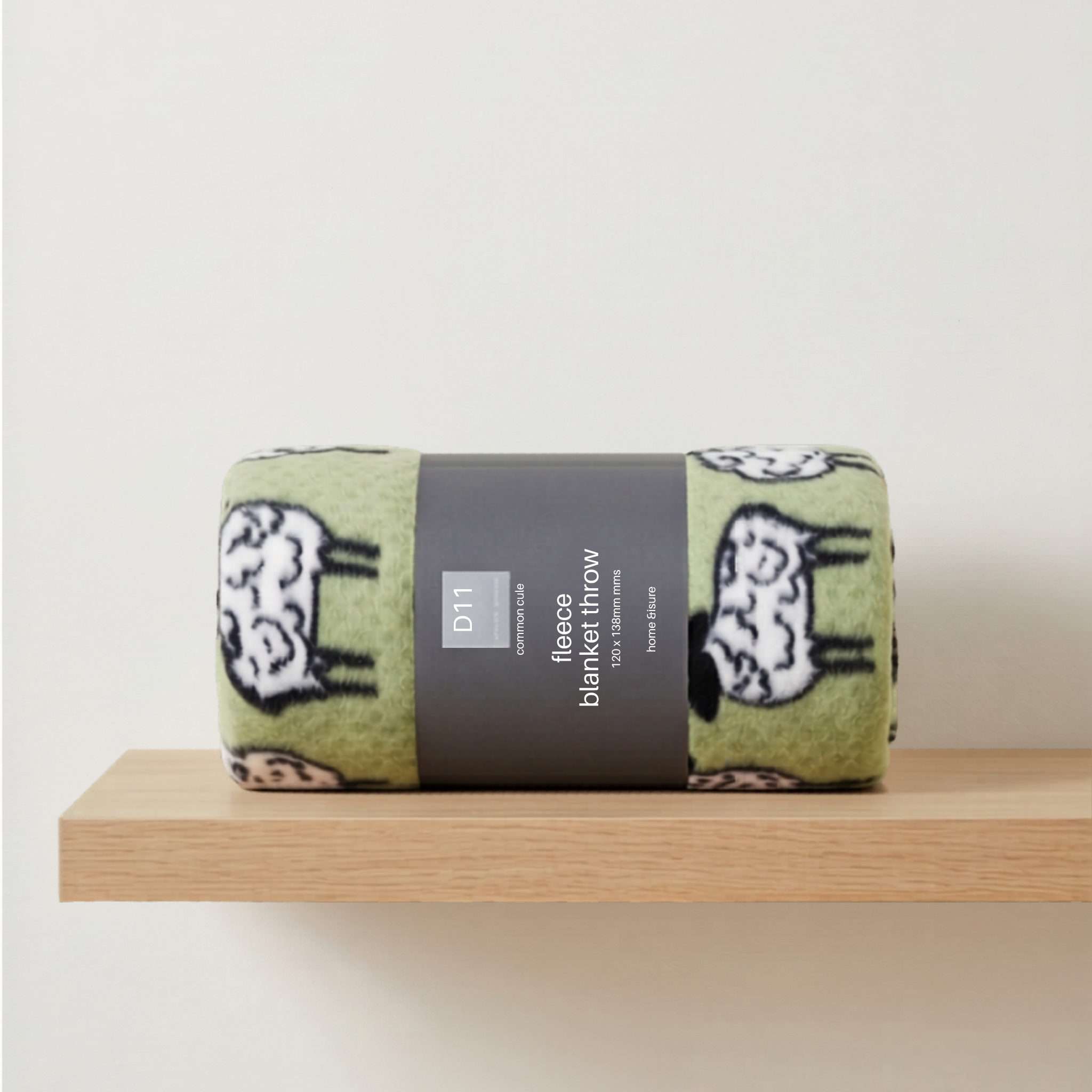 Fleece Blanket Throw - Sheep Design