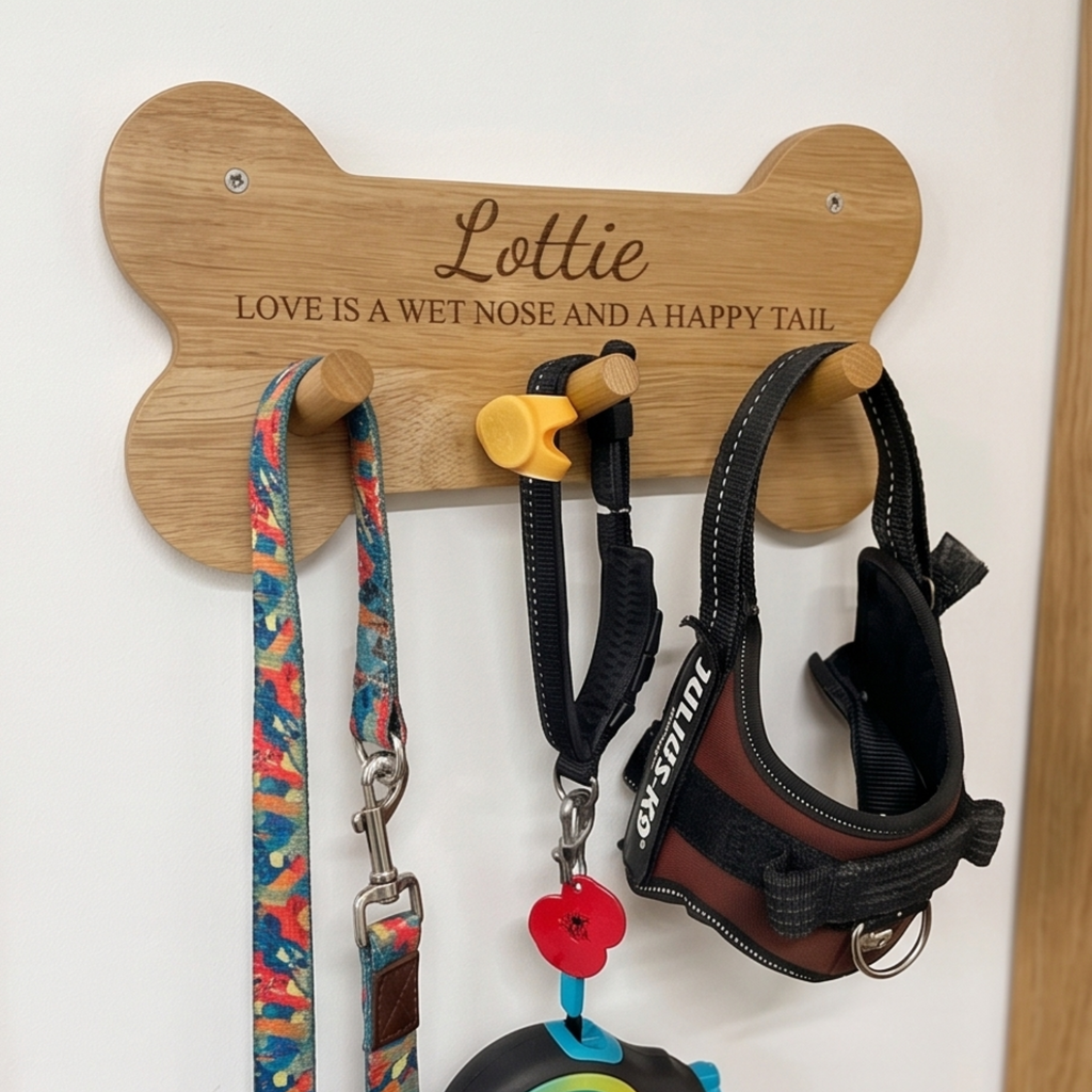 Personalised Dog Bone Wall Rack