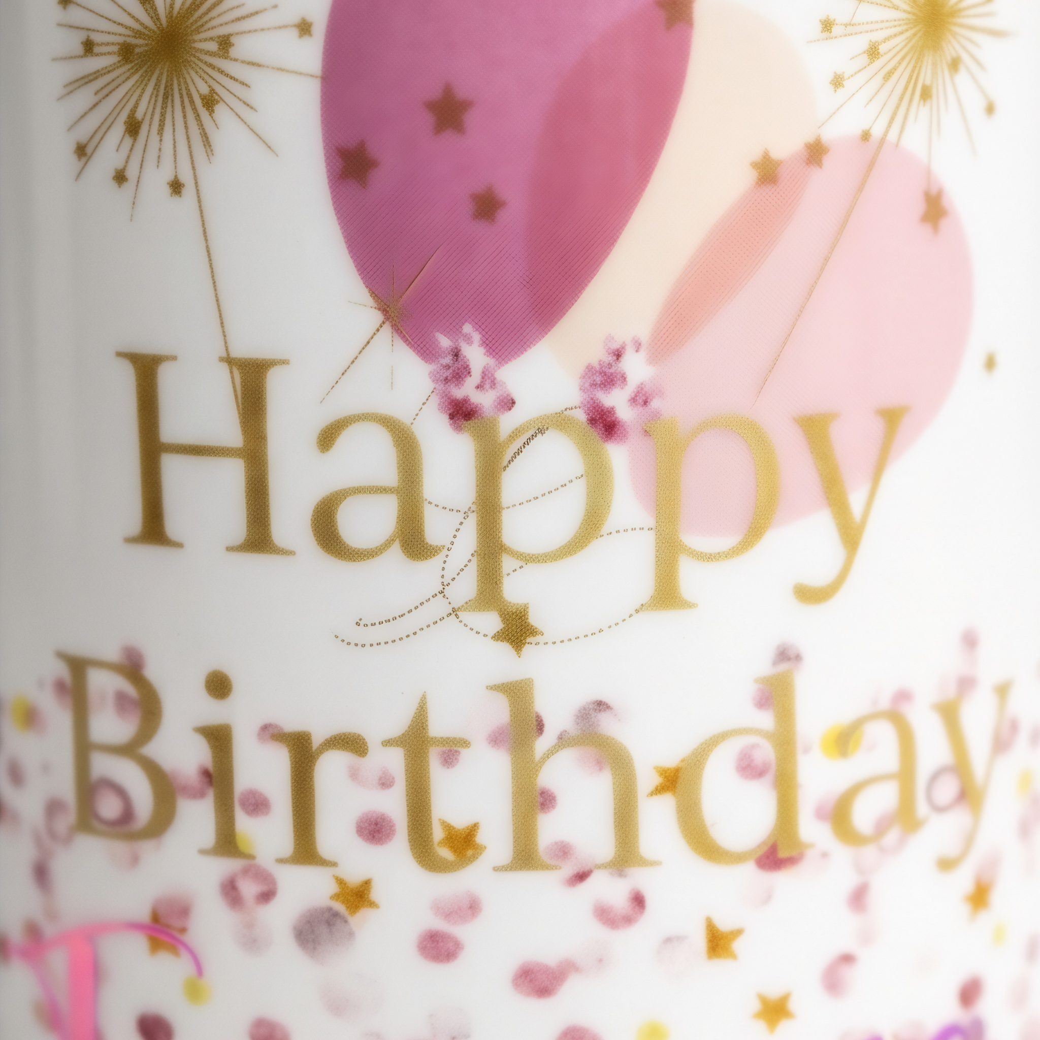 Personalised Blossom Happy Birthday Mug