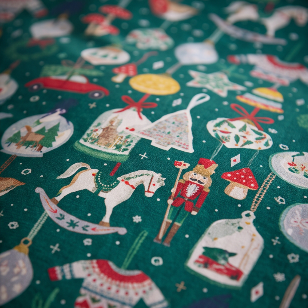 Christmas Ornaments Bedding Set